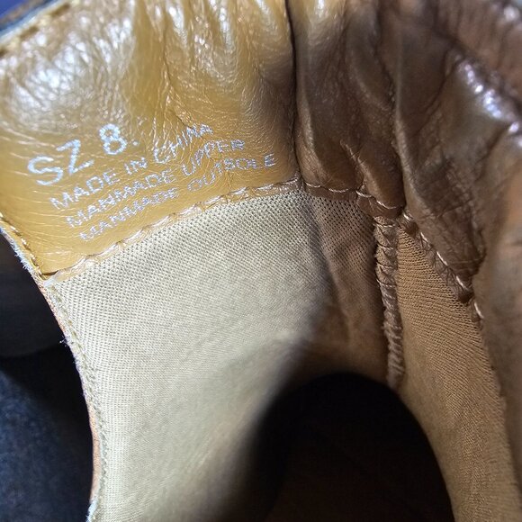 Volatile Chronicle Women's Tan Snake Embossed Booties size 8 - Picture 7 of 7